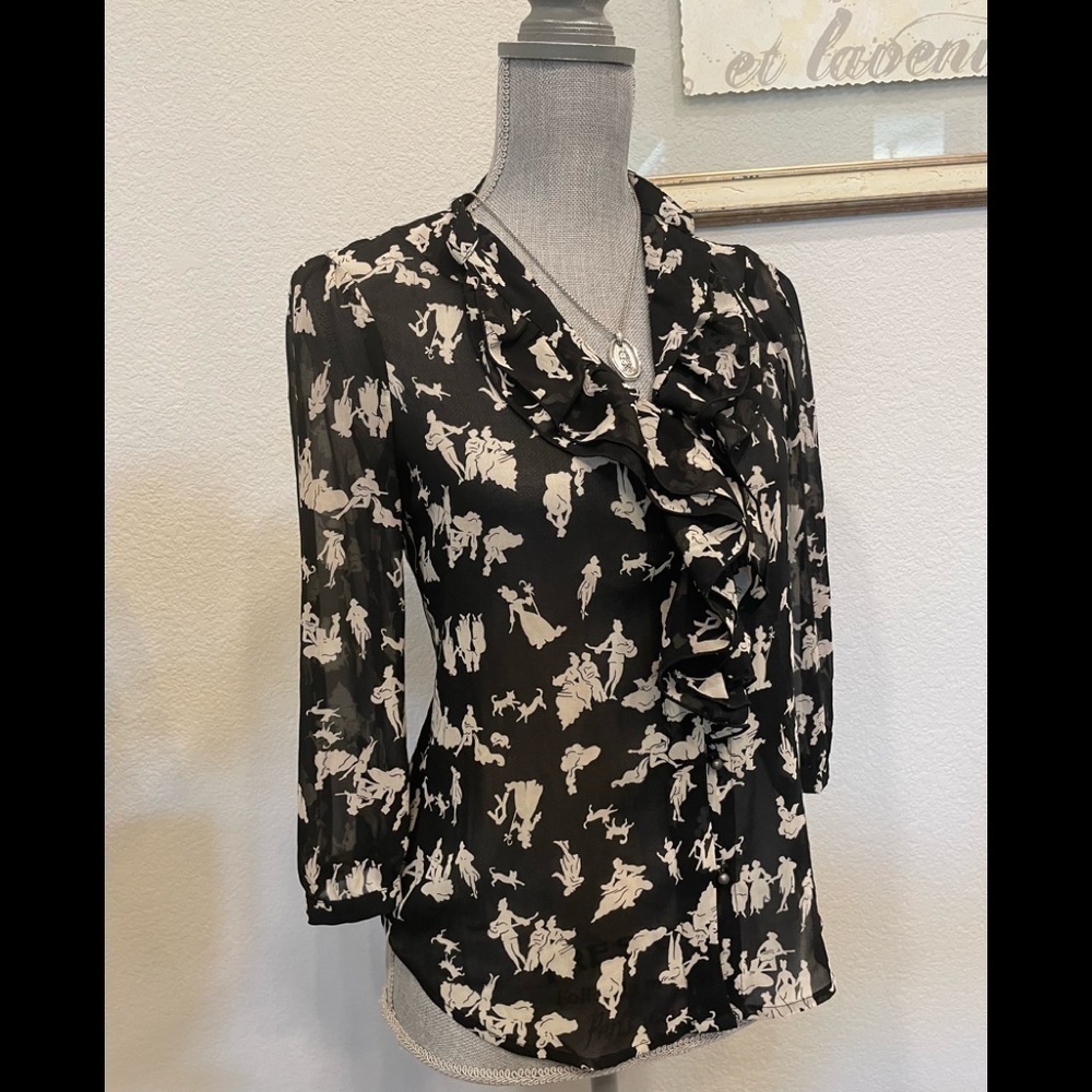 - Anthropologie chiffon top